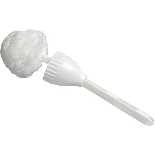 Cleaning Swab with Cup, 14-1/2" L, Acrylic Bristles, White