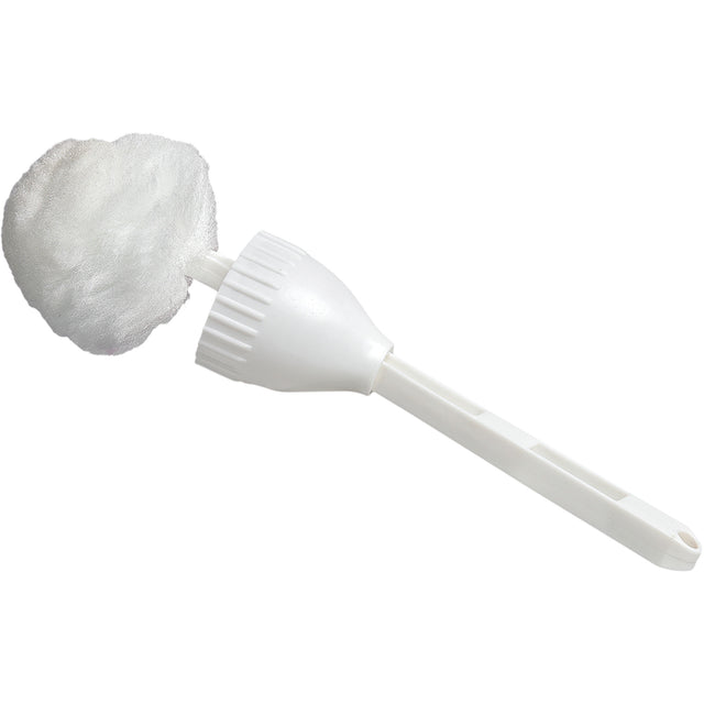 Cleaning Swab with Cup, 14-1/2" L, Acrylic Bristles, White