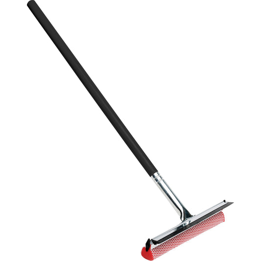 Car Squeegee, 10", Rubber, Stainless Steel Frame