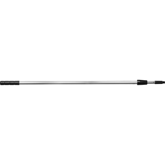 2-Piece Extension Handle, Aluminum, Telescopic, Threaded Taper Tip, 1" Diameter, 96" Length