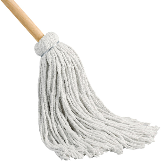Yacht Mop with Handle, Cotton, 12 oz., Cut Style