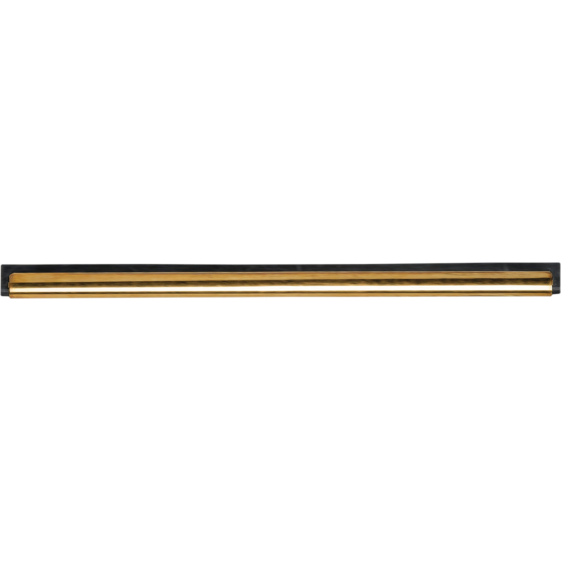 Window Squeegee Channel and Rubber, 14", Rubber, Brass Frame