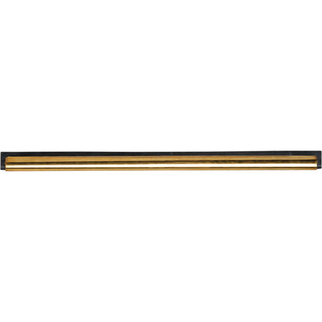 Window Squeegee Channel and Rubber, 12", Rubber, Brass Frame