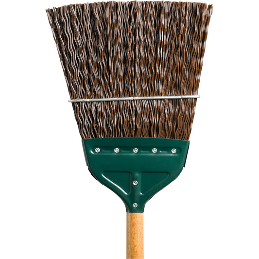 Track & Switch Broom, Wood Handle, Polypropylene Bristles, 52" L