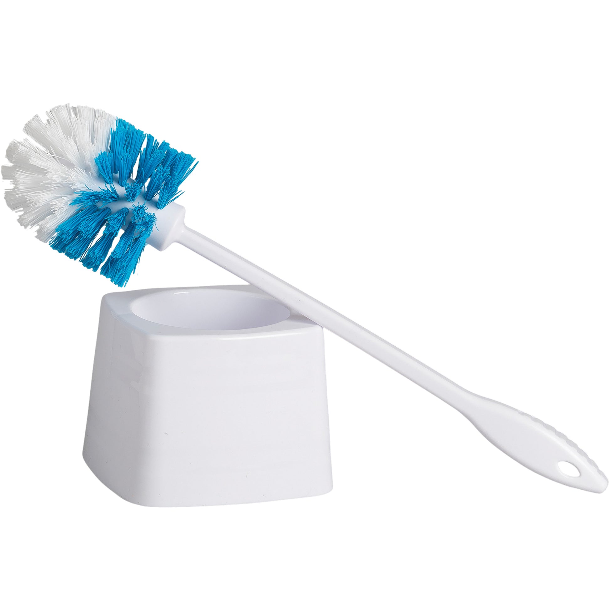 Bowl Brush with Caddy, 15-1/2" L, Polypropylene Bristles, White