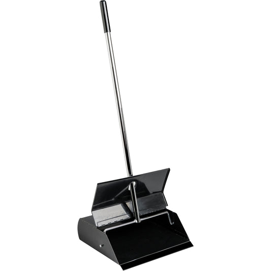 Lobby Dust Pan with Lid, Metal