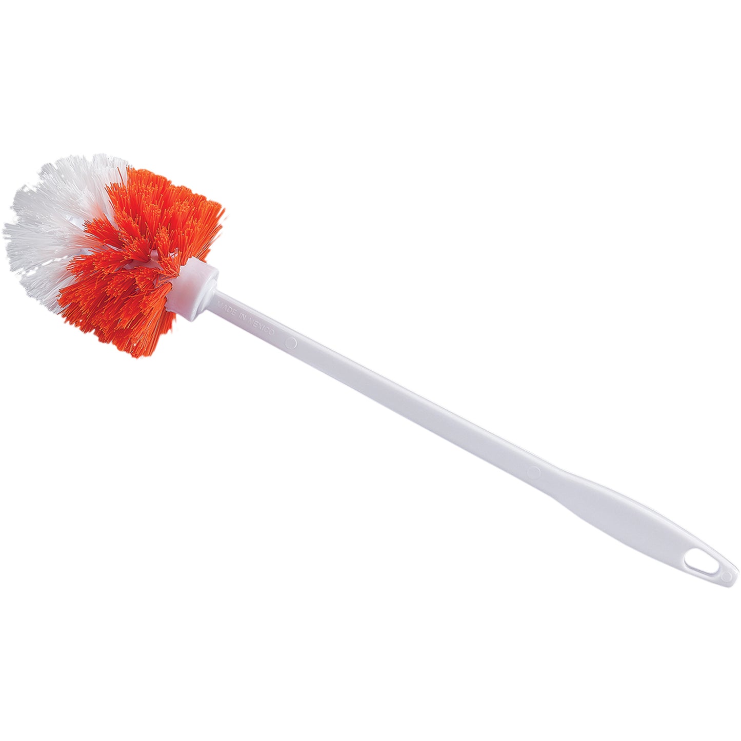 Bowl Brush, 15-1/2" L, Polypropylene Bristles, Red/White