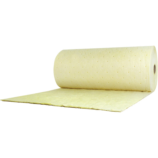3M Chemical Sorbent Roll, Heavyweight, 150' L x 38" W, 89.4 gal Absorbancy