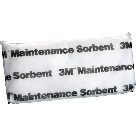 3M Maintenance Sorbent Pillow, Oil Only, 15" L x 7" W, 12.6 gal Absorbency/Pkg.