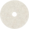 Natural Blend Pad, 20", Burnishing, White