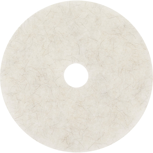 Natural Blend Pad, 20", Burnishing, White