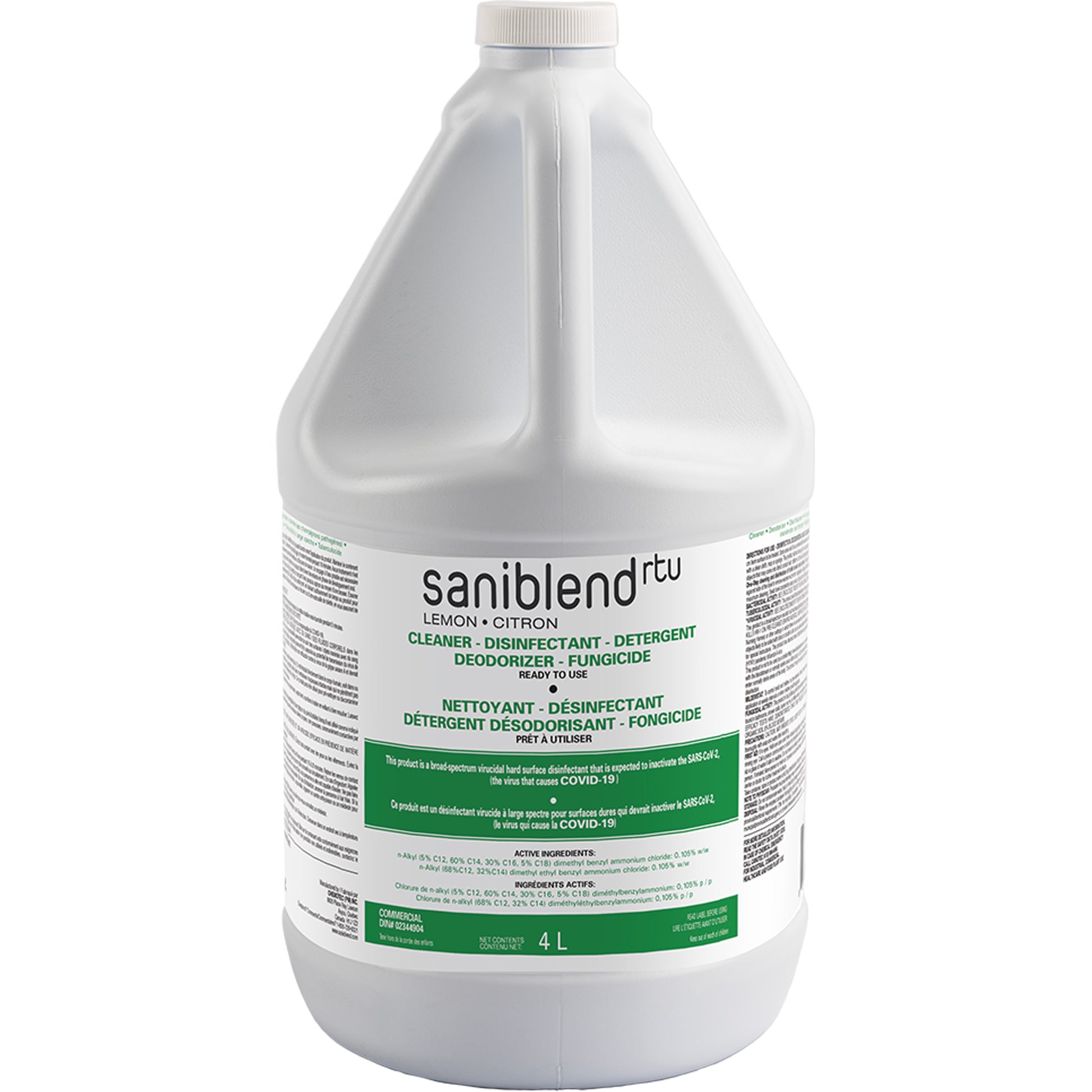 SaniBlend™ Ready-To-Use Disinfectant & Sanitizer, 4 L, Jug