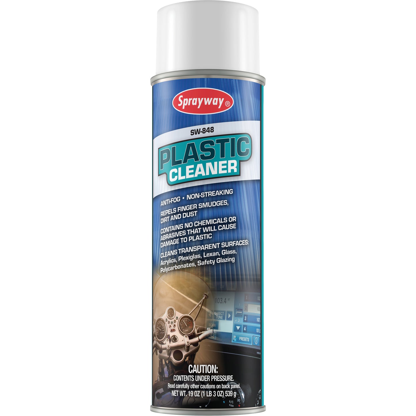 Plastic Cleaner, 19 fl. oz., Aerosol Can