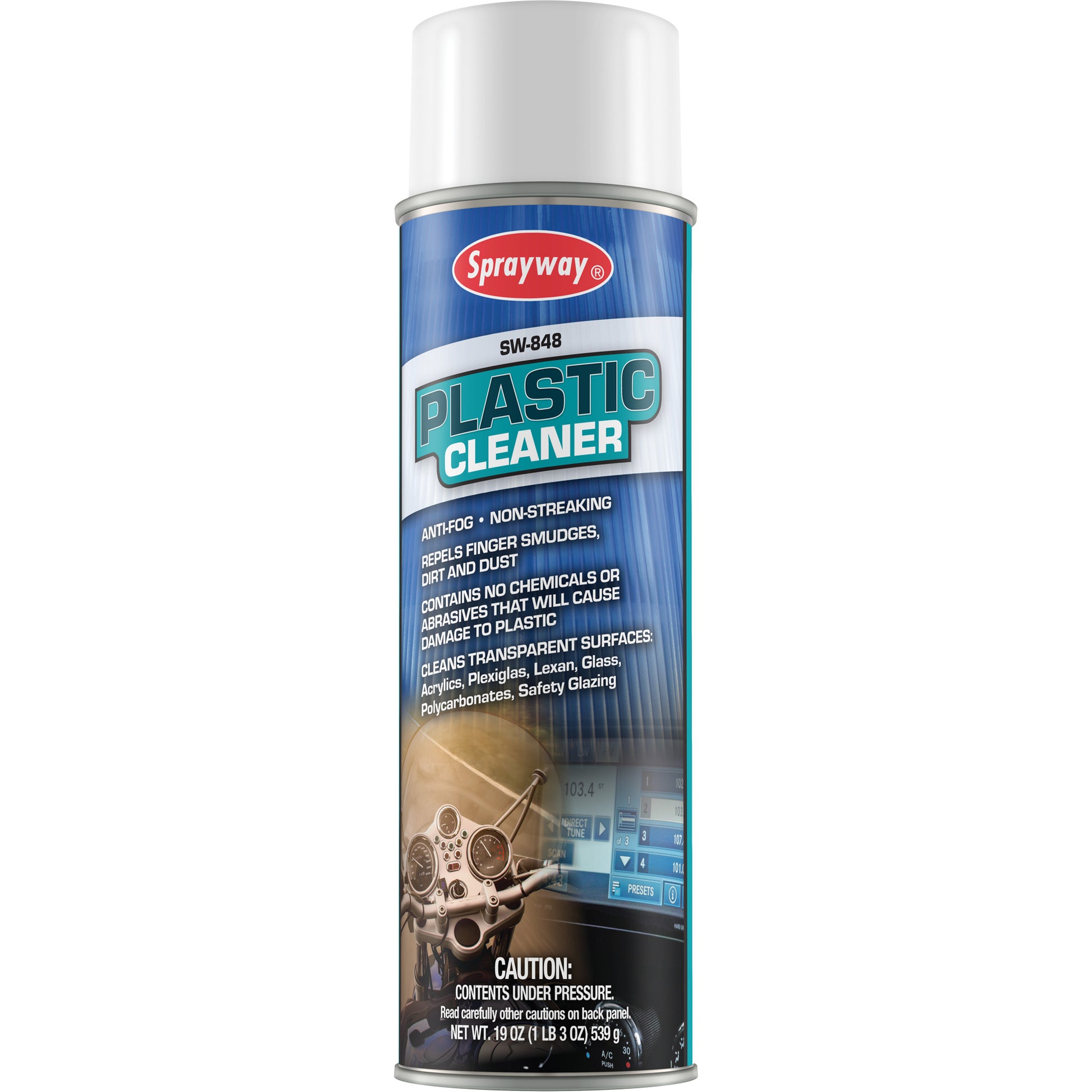 Plastic Cleaner, 19 fl. oz., Aerosol Can