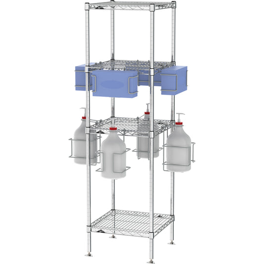 PPE Sanitizing Tree with Shelves