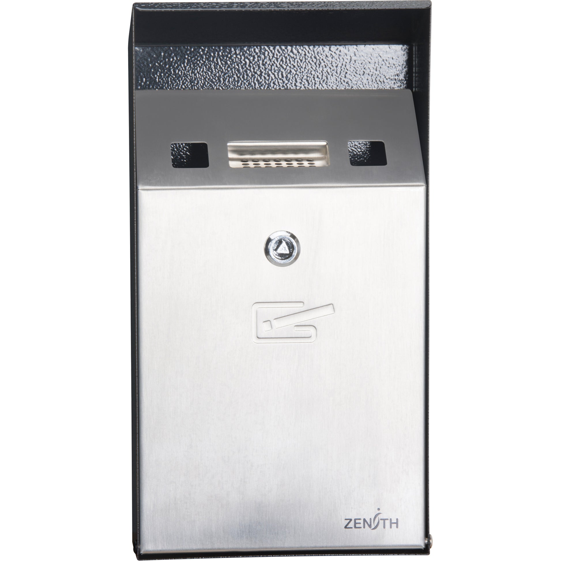 Smoking Receptacle, Wall-Mount, Stainless Steel, 1 Litre Capacity, 11-4/5" Height