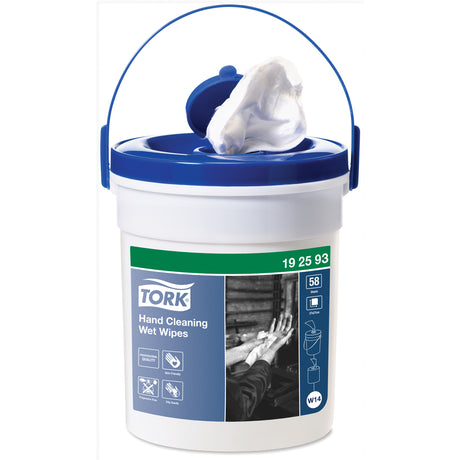 Hand Cleaning Wet Wipe Bucket, 58 Wipes, 10-3/5" x 10-3/5"