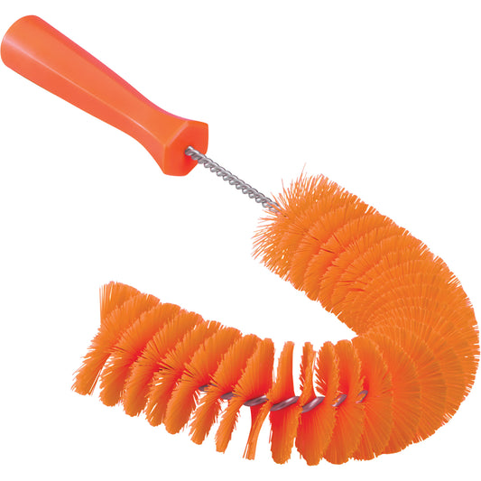 Hooked Brush, Medium/Stiff Bristles, 15-1/2" Long, Orange