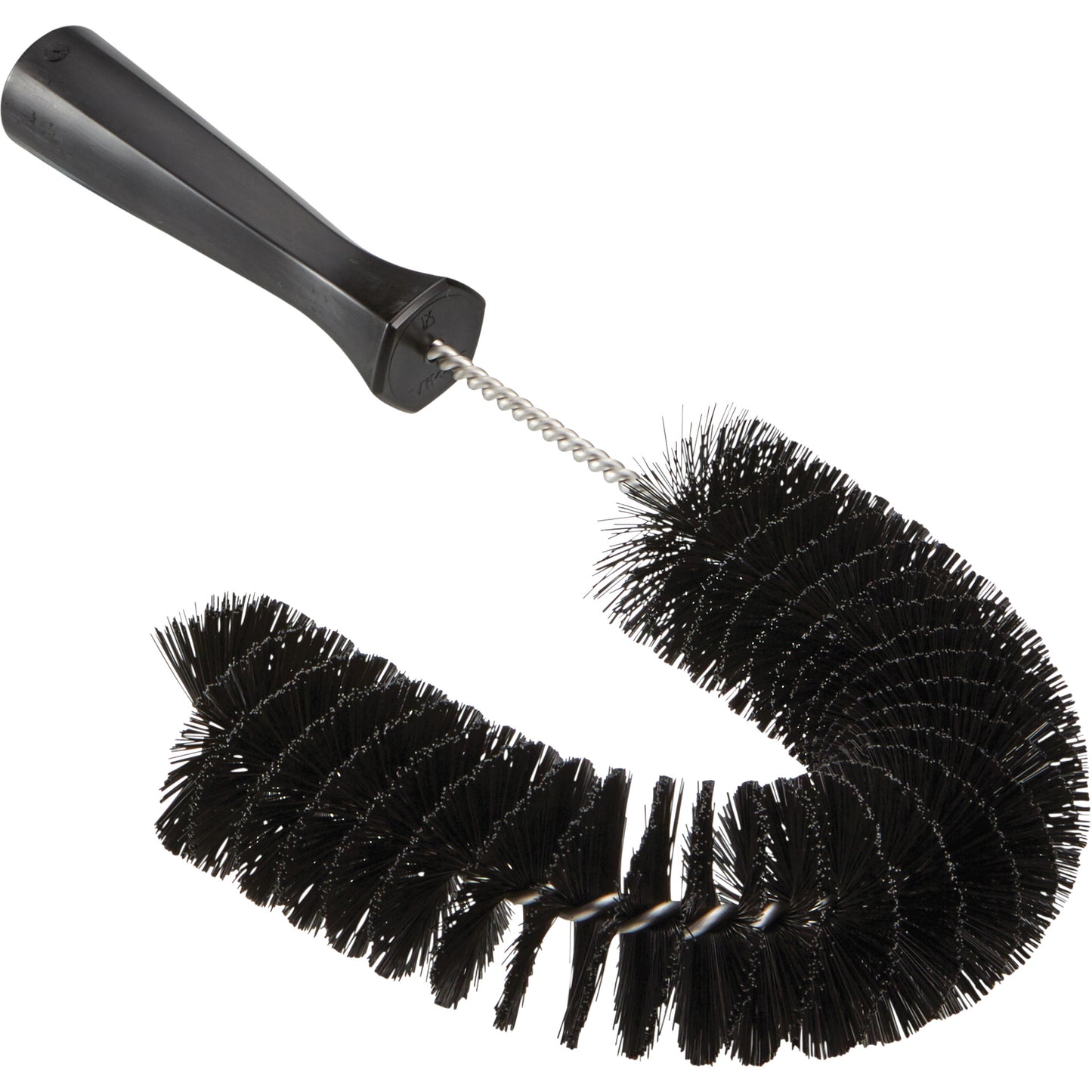 Hooked Brush, Medium/Stiff Bristles, 15-1/2" Long, Black