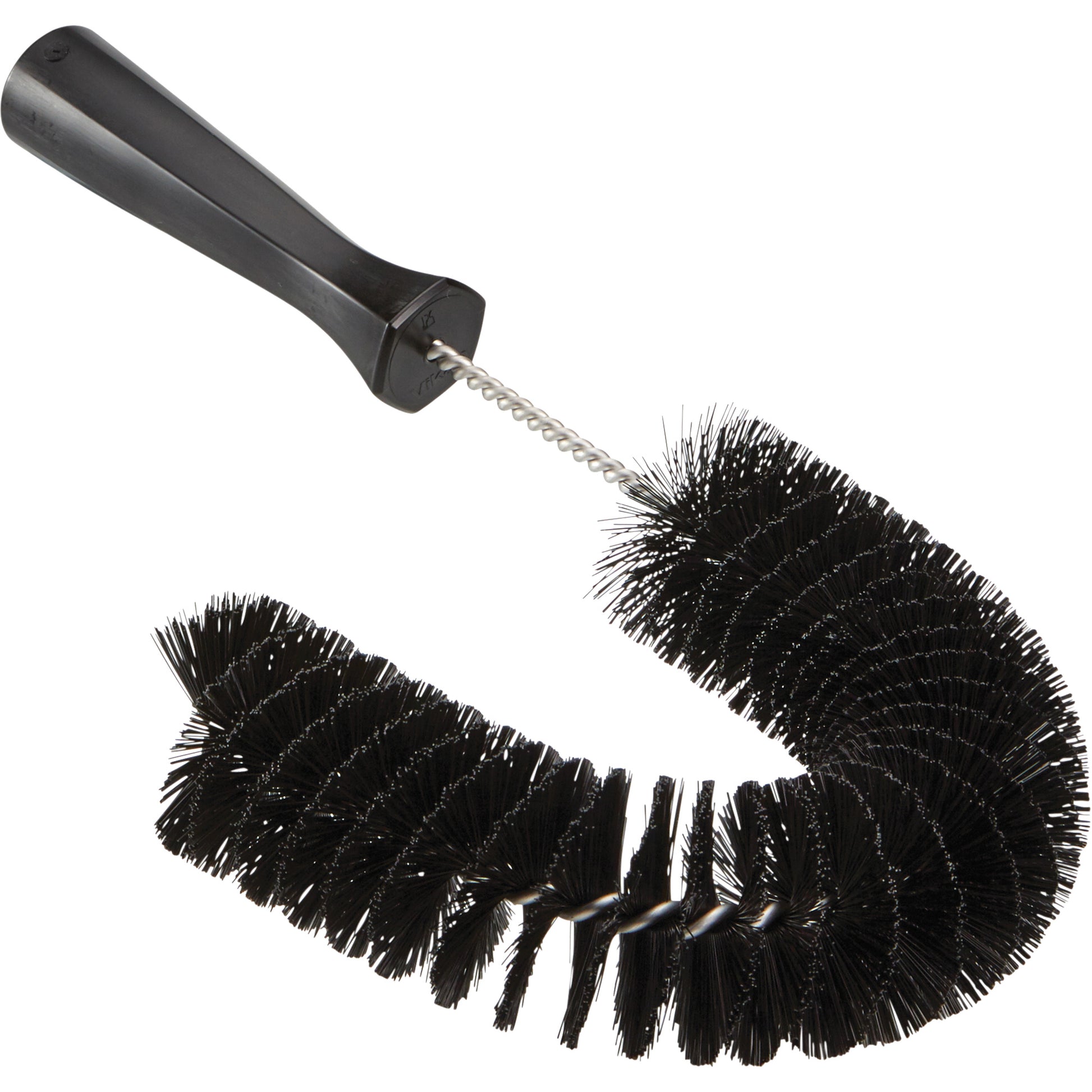 Hooked Brush, Medium/Stiff Bristles, 15-1/2" Long, Black