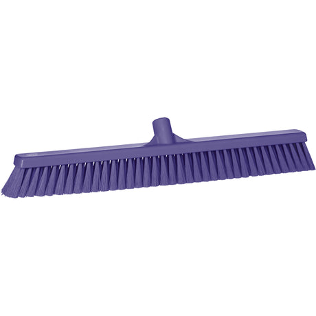 Small Particle Push Broom Head, Fine Bristles, 24", Polyester, Purple
