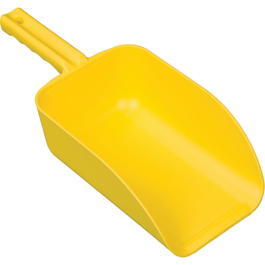 Large Hand Scoop, Plastic, Yellow, 82 oz.