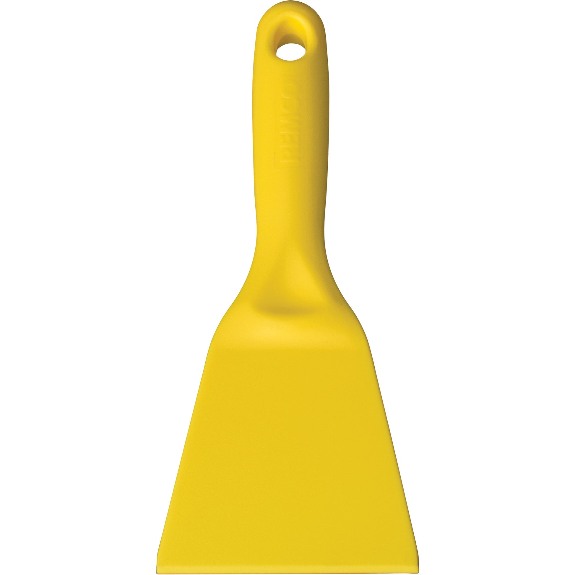 Plastic Scraper, Yellow, 3" W x 8" L