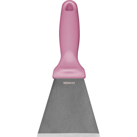 Large Stainless Steel Scraper, Pink, 3" W x 9" L