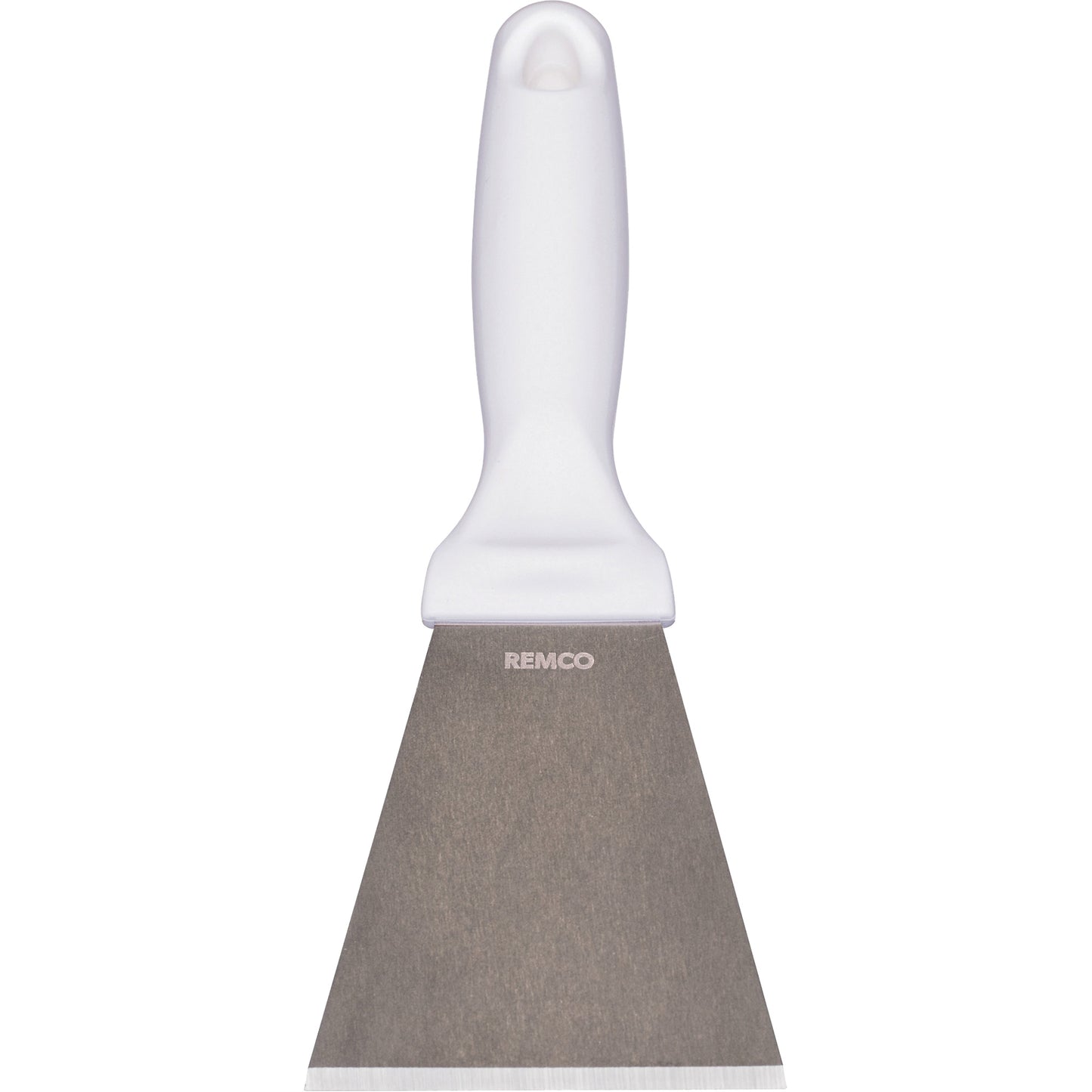 Large Stainless Steel Scraper, White, 3" W x 9" L