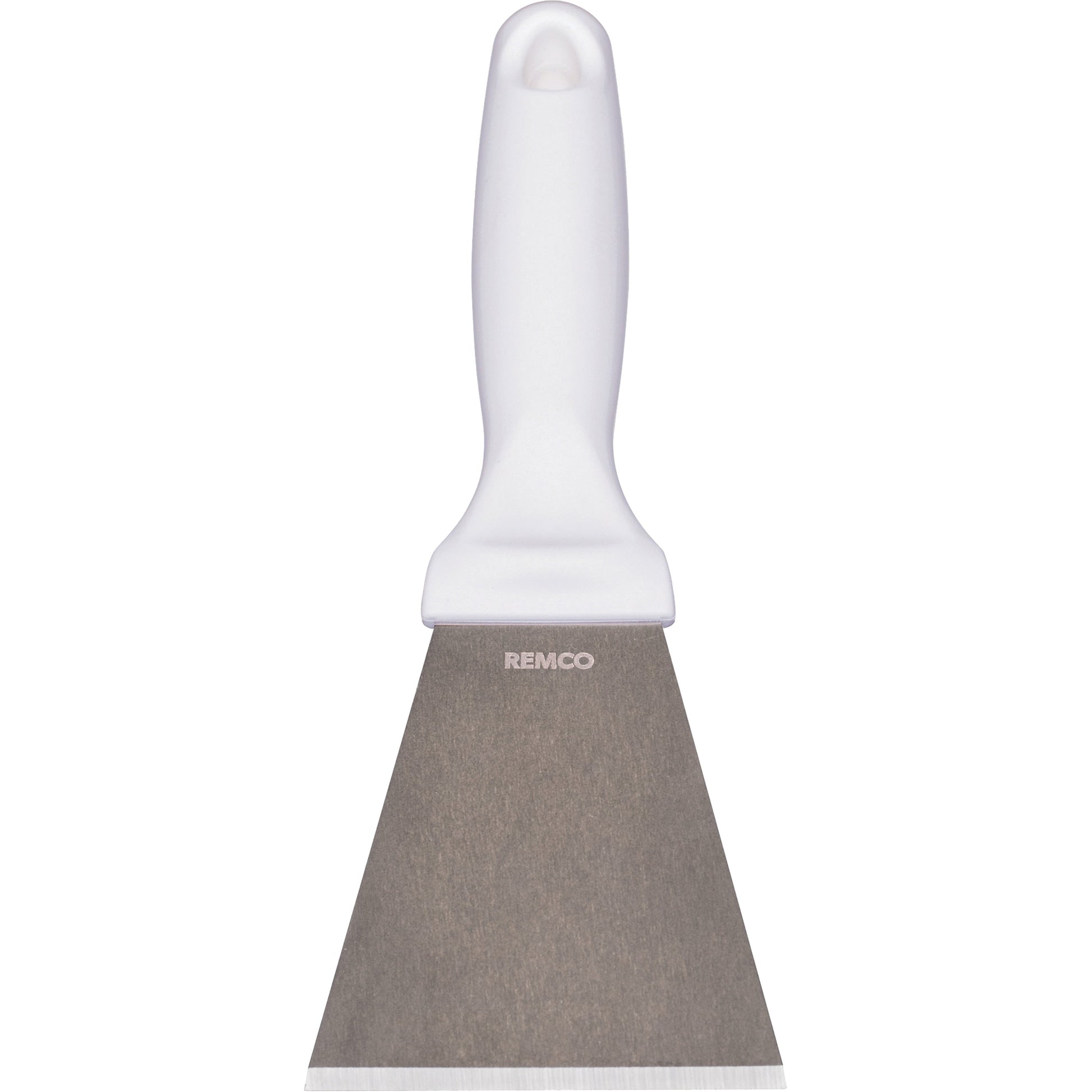 Large Stainless Steel Scraper, White, 3" W x 9" L