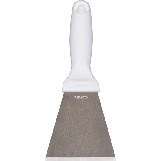 Large Stainless Steel Scraper, White, 3" W x 9" L