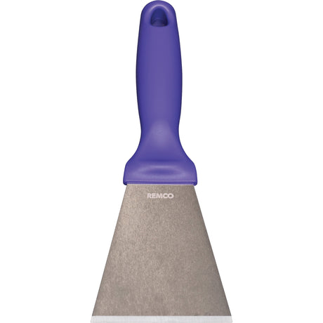 Large Stainless Steel Scraper, Purple, 3" W x 9" L