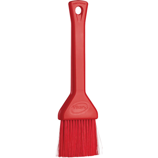 2" Pastry Brush, Soft Bristles, 7-3/4" Long, Red
