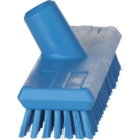 Compact Wall Brush, Stiff Bristles, 9" Long, Blue