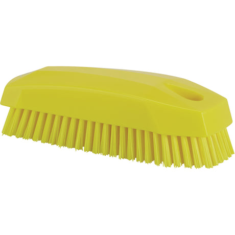 Hand Brush, Stiff Bristles, 5" Long, Yellow
