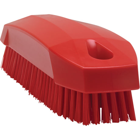 Hand Brush, Stiff Bristles, 5" Long, Red