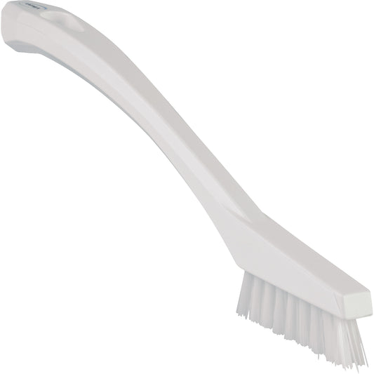 Detail Brush, Extra Stiff Bristles, 8" Long, White