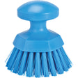 Round Hand Brush, Stiff Bristles, 5" Long, Blue