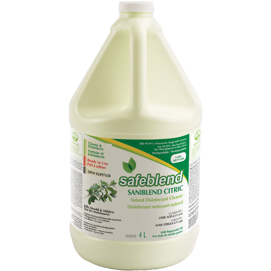 CITRIC Peppermint Oil Disinfectant Cleaner, 4 L, Jug