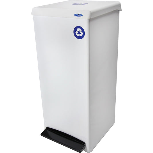 Foot Operated Waste Receptacle, Steel, 25 US gal.