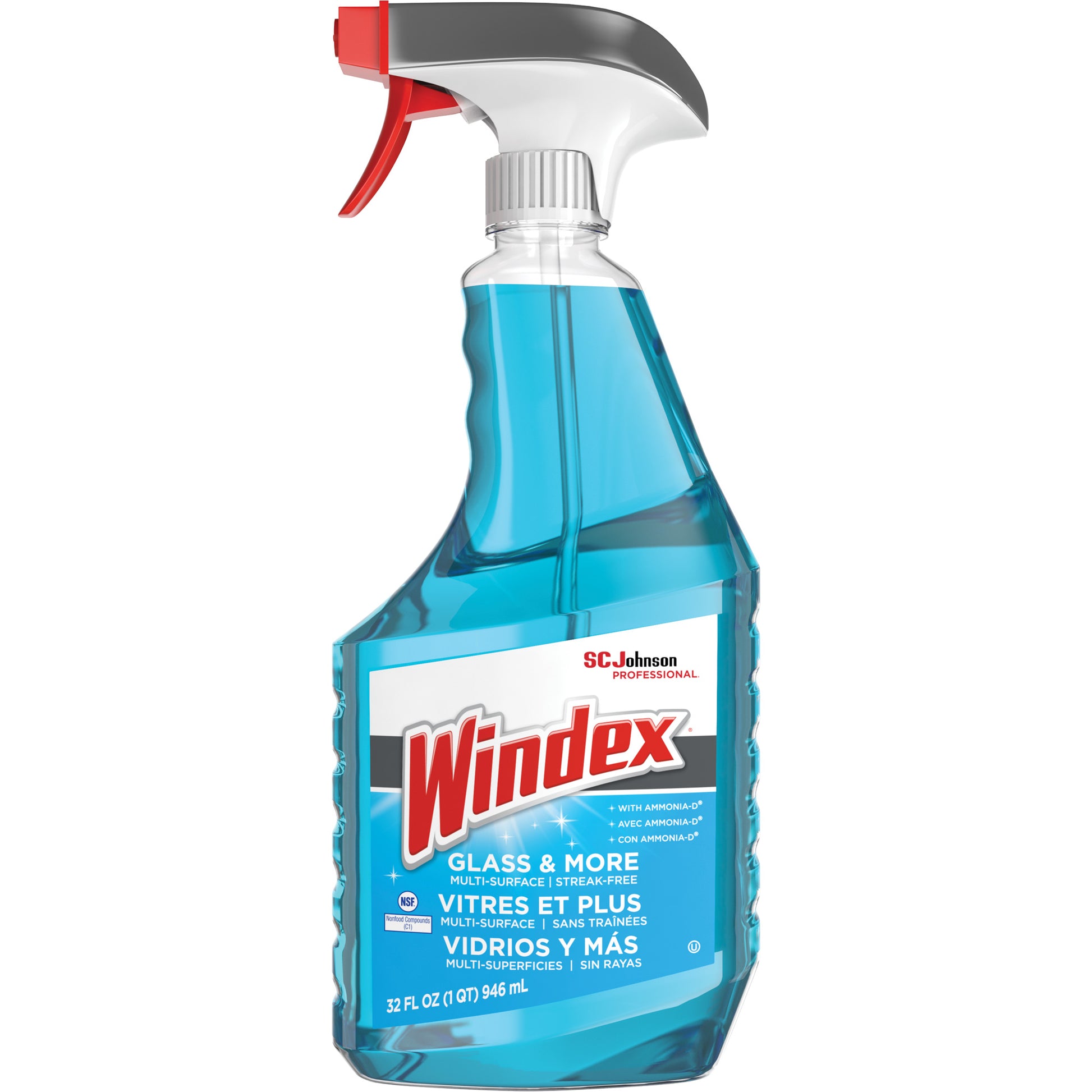 Windex® Glass Cleaner with Ammonia-D®, 32 fl. oz., Trigger Bottle