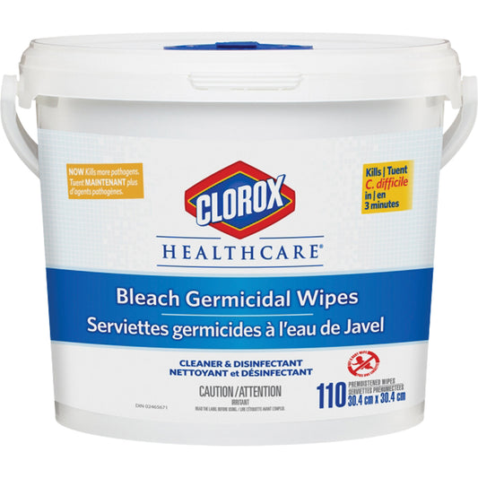 Healthcare® Disinfecting Bleach Wipes, 110 Count