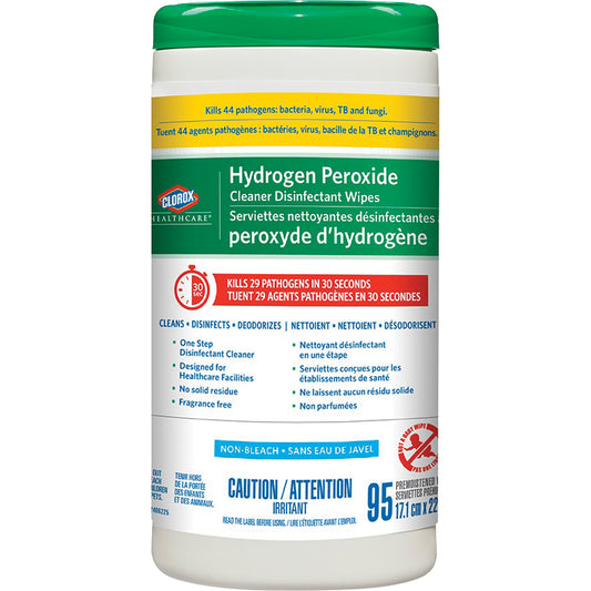 Healthcare® Hydrogen Peroxide Cleaner Disinfecting Wipes, 95 Count
