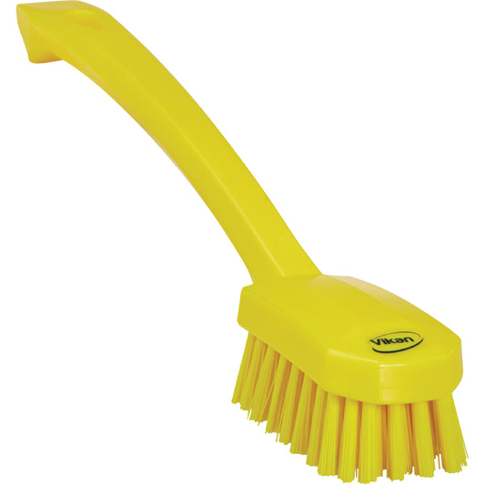 Small Utility Brush, Medium Bristles, 10-1/4" Long, Yellow