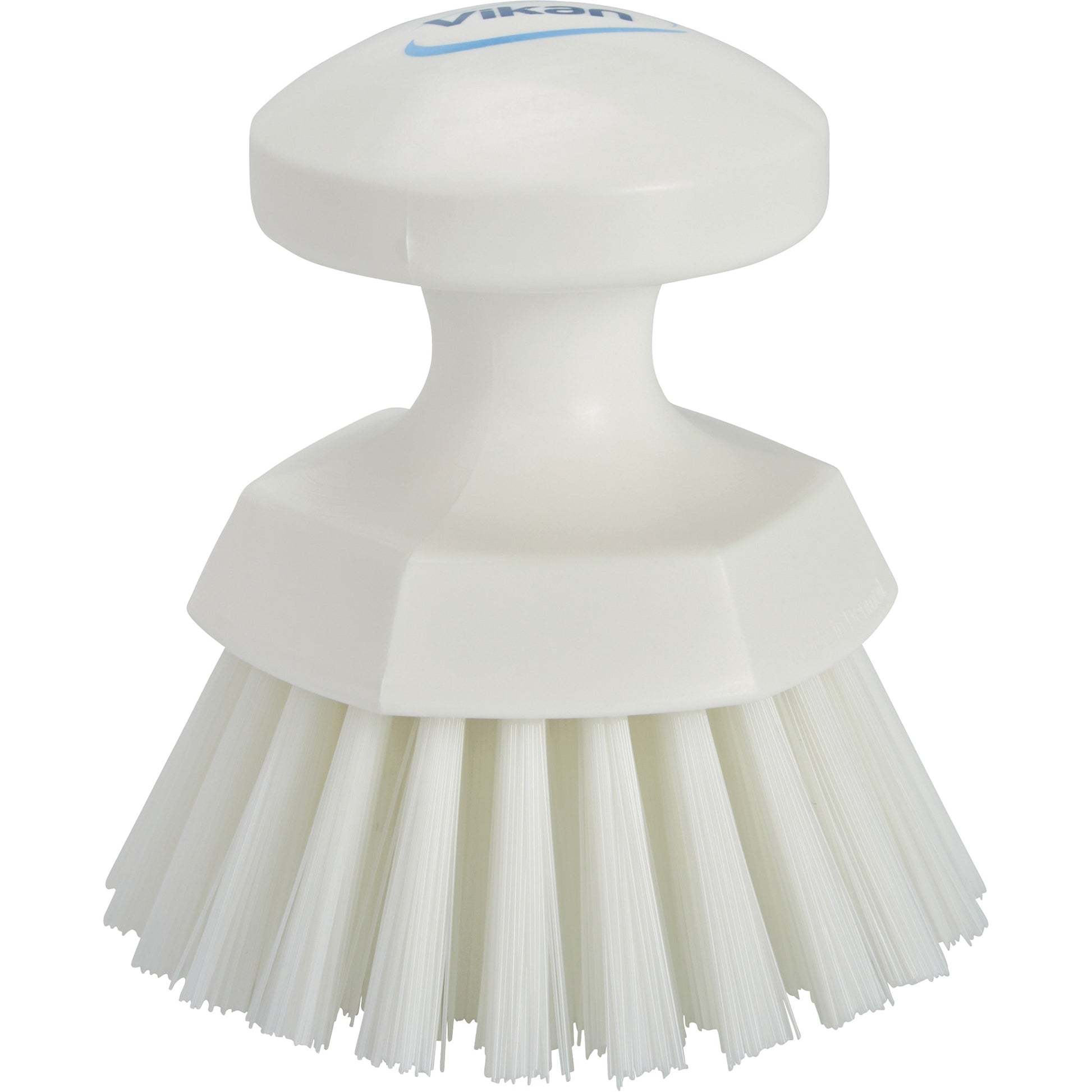 Round Hand Brush, Stiff Bristles, 5" Long, White