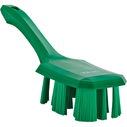Short Handle UST Brush, Stiff Bristles, 10" Long, Green