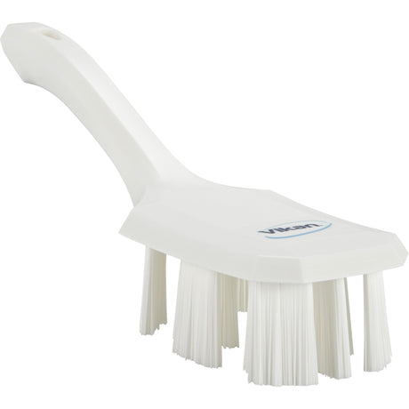 Short Handle UST Brush, Stiff Bristles, 10" Long, White