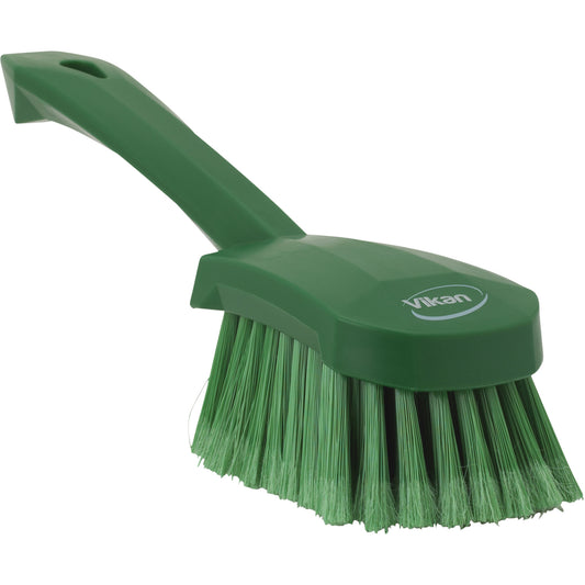 Short-Handled Washing Churn Brush, Soft Bristles, 10" Long, Green