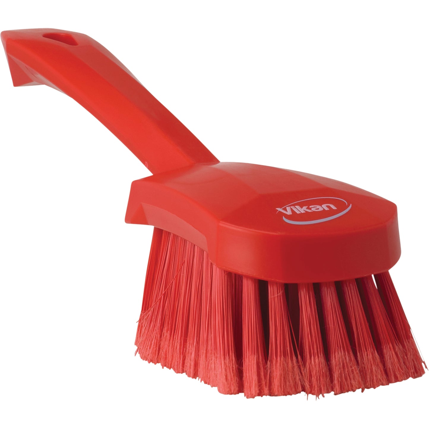 Short-Handled Washing Churn Brush, Soft Bristles, 10" Long, Red