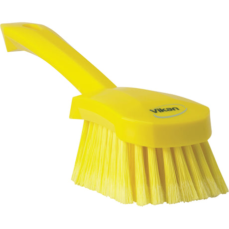Short-Handled Washing Churn Brush, Soft Bristles, 10" Long, Yellow
